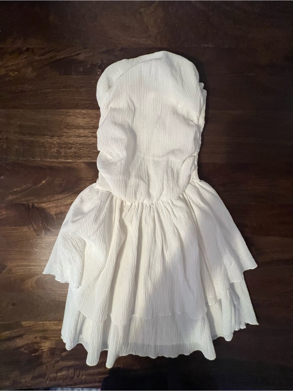 Cider White Girls' Tiered Strapless Dress